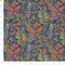 River - Blue,Coral & Peach Leaves,Tropical & Botanical Upholstery Fabric 54 Inches"